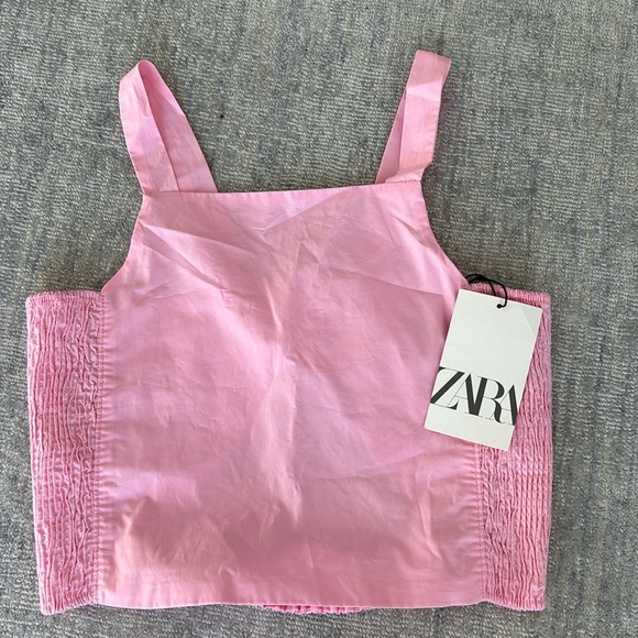 Zara Pink Crop Top - Picture 1 of 3